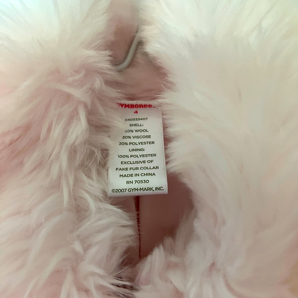 Gymboree Girls size 4 wool coat